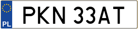 Trailer License Plate